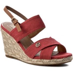 Espadryle WRANGLER - Brava Cross WL171613 Red 87. Czerwone espadryle damskie marki Wrangler, bez wzorów, ze skóry ekologicznej, bez obcasa, na obcasie. W wyprzedaży za 189,00 zł.