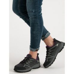 DAMSKIE BUTY TREKKINGOWE. Szare buty trekkingowe damskie Merg, bez obcasa, bez zapięcia. Za 102,90 zł.