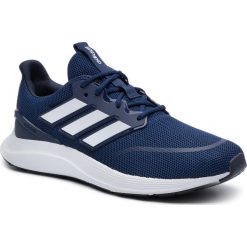 Buty adidas - Energy Falcon EE9845 Dkblue/Ftwwht/Croyal. Niebieskie buty sportowe damskie Adidas, z materiału, sportowe, do biegania. W wyprzedaży za 199,00 zł.