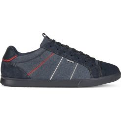 Geox Walee Tenisówki Niebieski. Niebieskie trampki męskie Geox, bez wzorów, ze skóry, bez zapięcia. Za 430,95 zł.