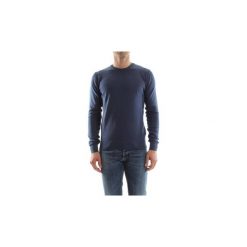 Swetry Wool co WO6132 GIROCOLLO BOTTONI. Niebieskie swetry męskie Wool co, s, bez wzorów, bez kołnierzyka, bez kaptura. Za 182,80 zł.