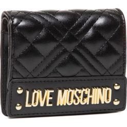 Mały Portfel Damski LOVE MOSCHINO - JC5621PP0AKA0000 Nero. Czarne portfele damskie Love Moschino, bez wzorów, ze skóry ekologicznej. W wyprzedaży za 269,00 zł.