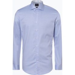 Profuomo - Koszula męska – niewymagająca prasowania, niebieski. Niebieskie koszule męskie Profuomo, m, bez wzorów, eleganckie, z kontrastowym kołnierzykiem, bez rękawów. Za 299,95 zł.
