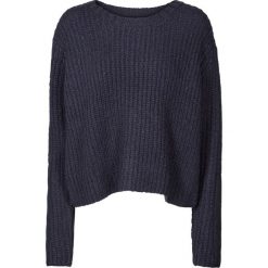 Kardigany damskie: Sweter z grubej dzianiny z okrągłym dekoltem