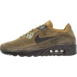 Nike Sportswear AIR MAX 90 ULTRA 2.0 FLYKNIT Sneakersy niskie olive flak/black/cargo khaki. Zielone sneakersy męskie marki Nike Sportswear, bez wzorów, z tworzywa sztucznego, bez zapięcia. W wyprzedaży za 551,20 zł.