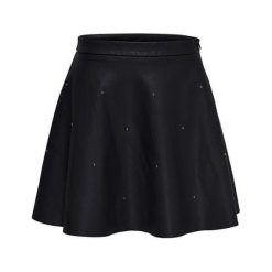 ONLY Damska spódnica Fia Stud Short Faux Leather Spódniczka Otw Black (rozmiar 36). Czarne spódniczki damskie ONLY, bez wzorów. W wyprzedaży za 103,00 zł.