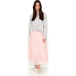 Szara Nierozpinana Dresowa Bluza z Frędzlami. Bluzki damskie Molly.pl. Za 147,90 zł.