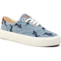 Tenisówki GANT - Long Beach 19538868 Vintage Blue/Flag G656. Niebieskie półbuty damskie GANT, bez wzorów, z gumy, bez zapięcia. W wyprzedaży za 199,00 zł.