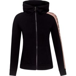Bluza DEHA ACTIVE Czarny. Czarne bluzy rozpinane damskie marki Deha, z nadrukiem, z dzianiny, z kapturem. Za 318,00 zł.