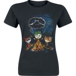 DC Villains - Camp Fire Koszulka damska czarny. Czarne koszulki damskie marki DC, l, z nadrukiem, z okrągłym kołnierzem. Za 74,90 zł.