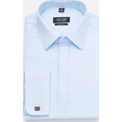 Koszula versone 2896 na spinki slim fit niebieski. Niebieskie koszule męskie Recman, m, bez wzorów, bez kołnierzyka, bez rękawów. Za 179,00 zł.