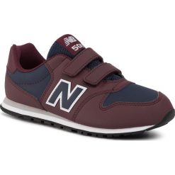 Sneakersy NEW BALANCE - YV500CI Bordowy. Czerwone trampki chłopięce New Balance, bez wzorów, ze skóry ekologicznej, na rzepy. Za 199,00 zł.