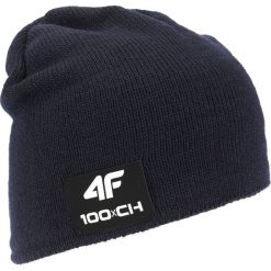 Czapka uniseks Kamil Stoch Collection CAU502 - granat. Pomarańczowe czapki damskie marki 4f, z aplikacjami, z polaru. Za 69,99 zł.