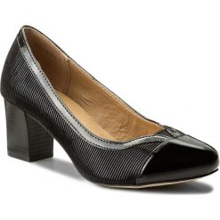 Półbuty CLARA BARSON - WYL1141S-2 Czarny. Czarne creepersy damskie Clara Barson, z materiału, na obcasie. Za 89,99 zł.
