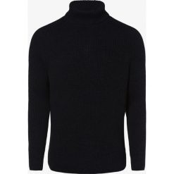 Marc O'Polo - Sweter męski, niebieski. Niebieskie swetry męskie Marc O'Polo, xl, bez wzorów, prążkowane, z golfem, bez kaptura. Za 699,95 zł.