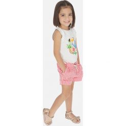 Mayoral - Szorty dziecięce 92-134 cm. Różowe spodenki dziewczęce Mayoral, w paski, z bawełny, sportowe. Za 106,90 zł.