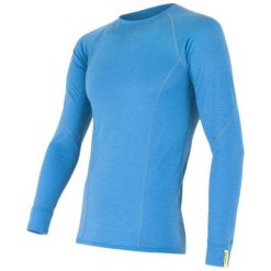 Sensor koszulka termoaktywna z długim rękawem Merino Wool Active M blue XXL. Niebieskie koszulki męskie termoaktywne Sensor, xxl, bez wzorów, z wełny, bez kołnierzyka, z długim rękawem, długie, outdoorowe. Za 215,00 zł.