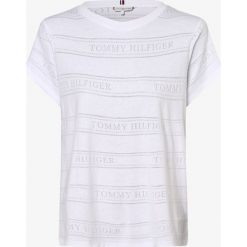 Tommy Hilfiger - T-shirt damski, biały. Białe t-shirty damskie TOMMY HILFIGER, m, bez wzorów, bez kołnierzyka. Za 229,95 zł.
