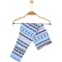 Legginsy we wzorzysty deseń dla niemowlaka. Szare spodnie niemowlęce Endo. Za 14,90 zł.