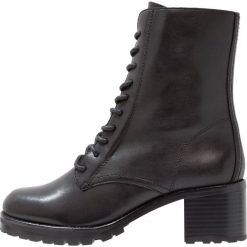 Botki damskie: mint&berry Botki sznurowane black