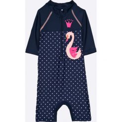 Name it - Strój kąpielowy dziecięcy 80-110 cm. Niebieskie stroje kąpielowe dziewczęce marki Name it, bez wzorów, z elastanu. W wyprzedaży za 69,90 zł.
