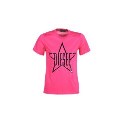 T-shirty z krótkim rękawem Diesel T SILY. Różowe t-shirty damskie Diesel, xs, bez wzorów, bez kołnierzyka. Za 179,00 zł.