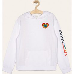Vans - Bluza dziecięca 129-173 cm. Białe bluzy dziewczęce Vans, z aplikacjami, z bawełny. Za 239,90 zł.