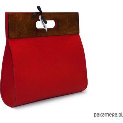 Glamour Red. Czerwone torebki klasyczne damskie marki Pakamera, bez wzorów, klasyczne, duże, bez dodatków. Za 215,00 zł.