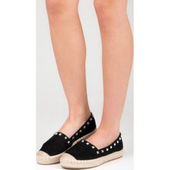 Tomsy damskie: Czarne espadryle z ćwiekami HADLEY