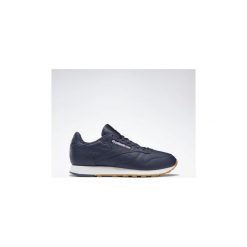 Buty Reebok Classic Buty Classic Leather. Niebieskie trampki męskie Reebok Classic, bez wzorów, bez zapięcia. Za 329,00 zł.