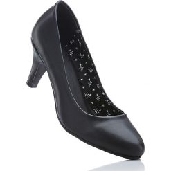 Buty ślubne damskie: Czółenka w 2 szerokościach bonprix czarny