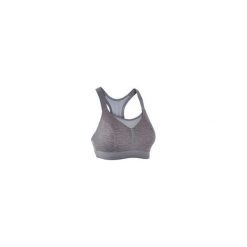 Stanik Do Biegania Comfort Szaro-Różowy. Szare biustonosze sportowe damskie KALENJI, s, bez wzorów, z elastanu, do biegania. Za 69,99 zł.