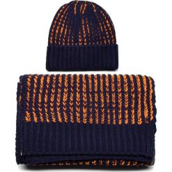 Zestaw Szalik i Czapka DIESEL - Blurry Kit Scarf 00SJFP-0WAOW-8AT Peacoat Blue. Pomarańczowe szaliki damskie Diesel, bez wzorów, z materiału. W wyprzedaży za 389,00 zł.