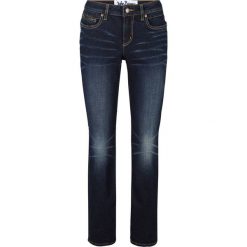 Dżinsy ze stretchem STRAIGHT bonprix ciemnoniebieski. Niebieskie jeansy damskie bonprix. Za 109,99 zł.