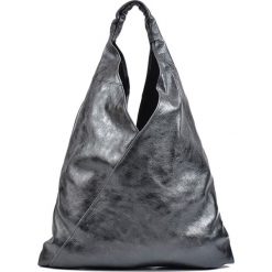 Torebki klasyczne damskie: Skórzana torebka w kolorze czarnym – (D)46 x (S)37 cm