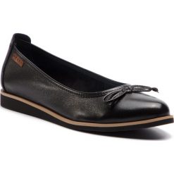 Baleriny NESSI - 77706 Czarny 3. Czarne baleriny damskie Nessi, bez wzorów, ze skóry, bez obcasa. Za 269,00 zł.