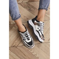 Czarno-Białe Sneakersy Bubblebirdok. Czarne sneakersy damskie Renee. W wyprzedaży za 79,99 zł.