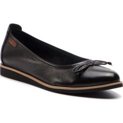 Baleriny NESSI - 77706 Czarny 3. Czarne baleriny damskie Nessi, bez wzorów, ze skóry, bez obcasa. Za 229,00 zł.