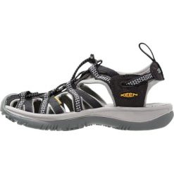 Keen WHISPER Sandały trekkingowe black/neutral gray. Czarne rzymianki damskie Keen. Za 369,00 zł.