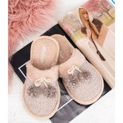 Kapcie damskie Natural Style NS-249 Beżowe. Brązowe kapcie damskie NATURAL STYLE, z bawełny. Za 36,00 zł.