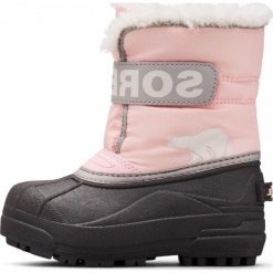 Sorel Dziewczęce śniegowce Childrens Snow Commander 1869561651 10 różowe. Różowe buty dziewczęce zimowe Sorel, bez zapięcia. Za 269,00 zł.