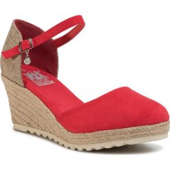 Espadryle XTI - 34286 Red. Czerwone espadryle damskie Xti, bez wzorów, z tworzywa sztucznego, bez obcasa, na koturnie, bez zapięcia. Za 209,00 zł.