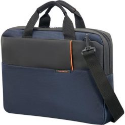 Torba SAMSONITE Qibyte 14.1 cali Niebieski. Niebieskie torby na laptopa Samsonite, bez wzorów, biznesowe. Za 159,99 zł.
