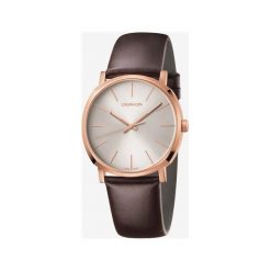 Calvin Klein Posh Zegarek Brązowy. Pomarańczowe zegarki męskie Calvin Klein, ze stali. Za 1191,95 zł.