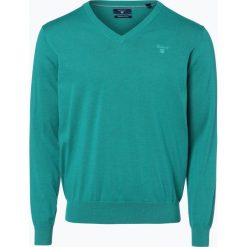 Swetry klasyczne męskie: Gant – Sweter męski, zielony