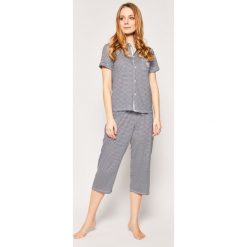 Piżama Lauren Ralph Lauren ILN91785. Niebieskie piżamy damskie Lauren Ralph Lauren, xs, bez wzorów, z bawełny, bez rękawów. W wyprzedaży za 299,00 zł.