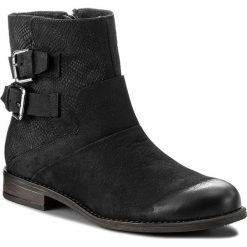 Botki NESSI - 706/O Czarny 9/St. Czarne buty zimowe damskie Nessi, z nubiku. W wyprzedaży za 219,00 zł.
