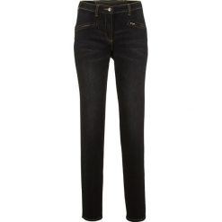 Dżinsy "push up" STRAIGHT bonprix czarny "stone". Czarne jeansy damskie marki bonprix. Za 139,99 zł.
