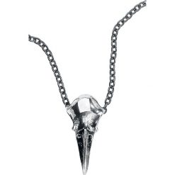 Naszyjniki damskie: Alchemy Gothic Croww Skull Small Naszyjnik standard