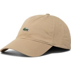 Czapka z daszkiem LACOSTE - RK4714 Beige 02S. Brązowe czapki męskie Lacoste, bez wzorów, z bawełny. W wyprzedaży za 179,00 zł.
